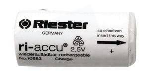 Batería Riester ri-accu® HL 2,5 V NiMH, ri-scope® modelo 10683, para mangos no.10672-528, 10673-528, 10672 y 10673 - RIESTER MEXICO