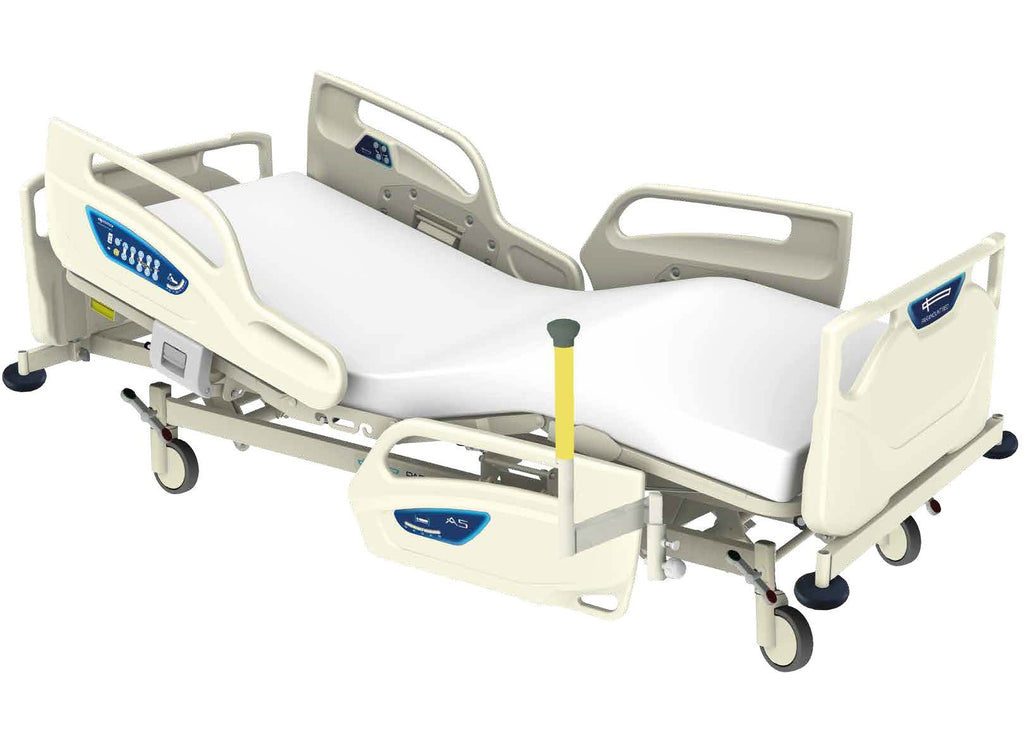 Cama Hospitalaria Eléctrica Paramount Bed Serie A5 con 4 motores, Multiposiciones, Colchón, Barra Asistencia