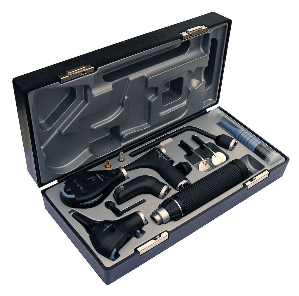 Riester ri-scope® de luxe® Oto- L3/Oftal. L2, LED/XL 3,5 V/120 V, Mango para enchufe ri-accu®L 3774 Estuche de Diagnóstico - RIESTER MEXICO