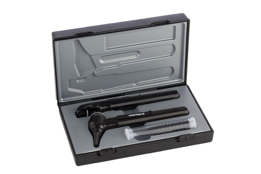 Estuche de diagnóstico Riester e scope F.O. Otoscopio / Oftalmoscopio XL/HL 2,5 V, negro, 2131-202 - RIESTER MEXICO