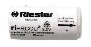 Batería Riester ri-accu® HL 2,5 V NiMH, ri-scope® modelo 10683, para mangos no.10672-528,  10673-528, 10672 y 10673 - RIESTER MEXICO