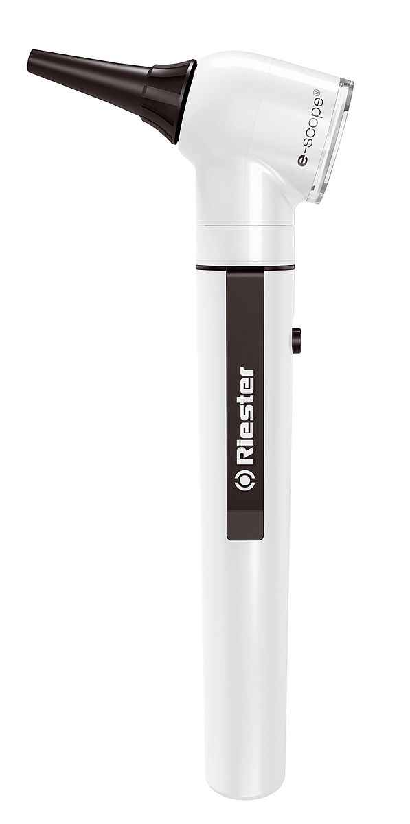 Riester e-scope® F.O. Otoscopio XL 2,5V, blanco, en estuche 2110-202