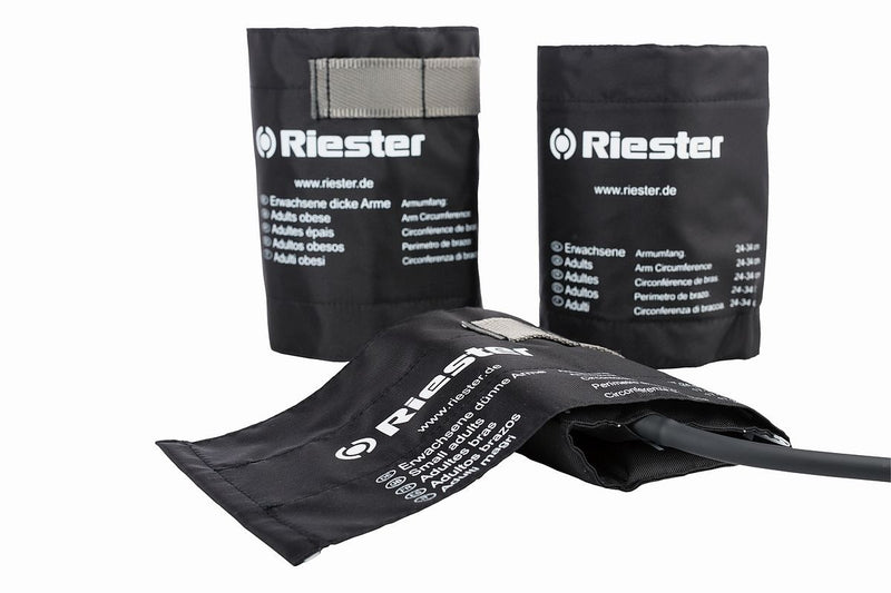 Riester Brazalete Velcro 2-Tubos Adulto Negro 108 - RIESTER MEXICO